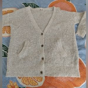 Free People 11% Wool Grey Cardigan